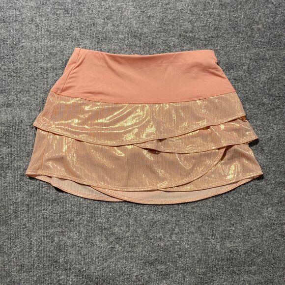 Lucky in Love Dresses & Skirts - Lucky In Love Skirt Skort Womens XS Pink Metallic Scallop Tennis Golf Pickleball